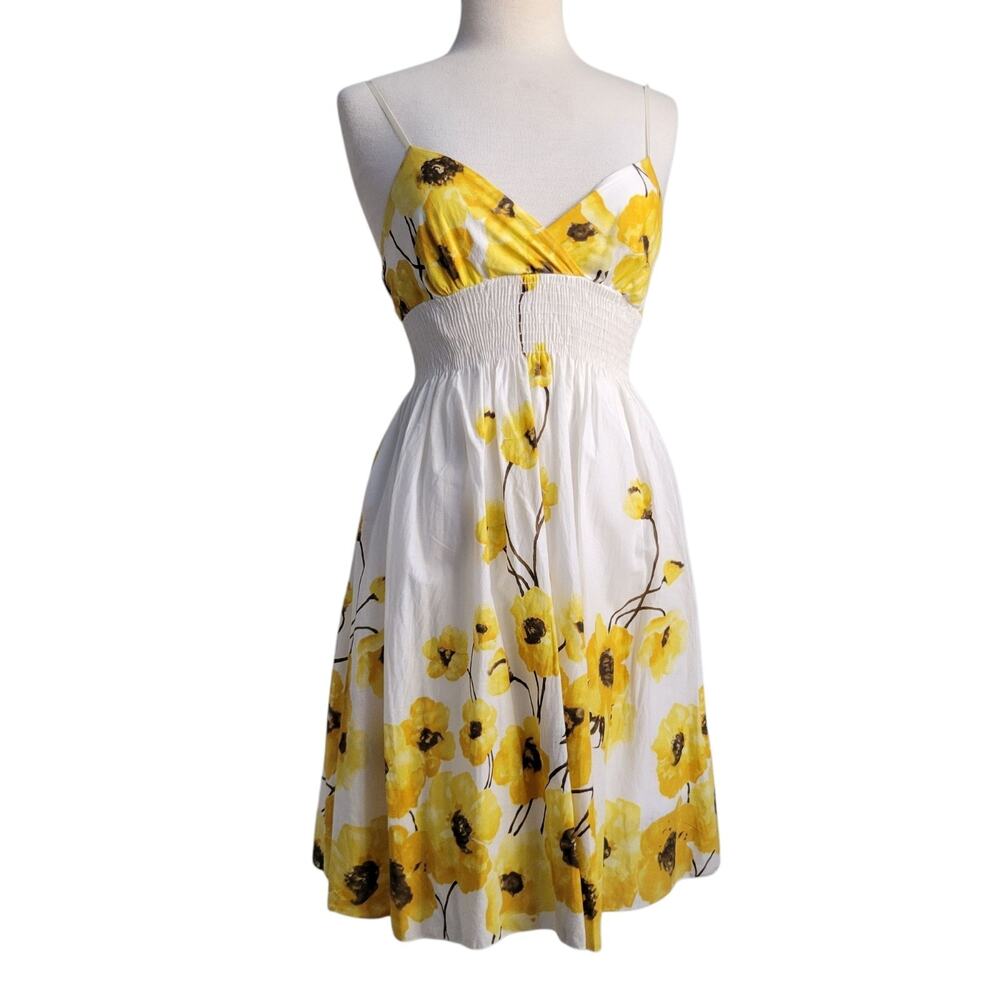 Vintage Forever 21 Y2K Babydoll cotton floral Dress Fairy Cottage feminine SM